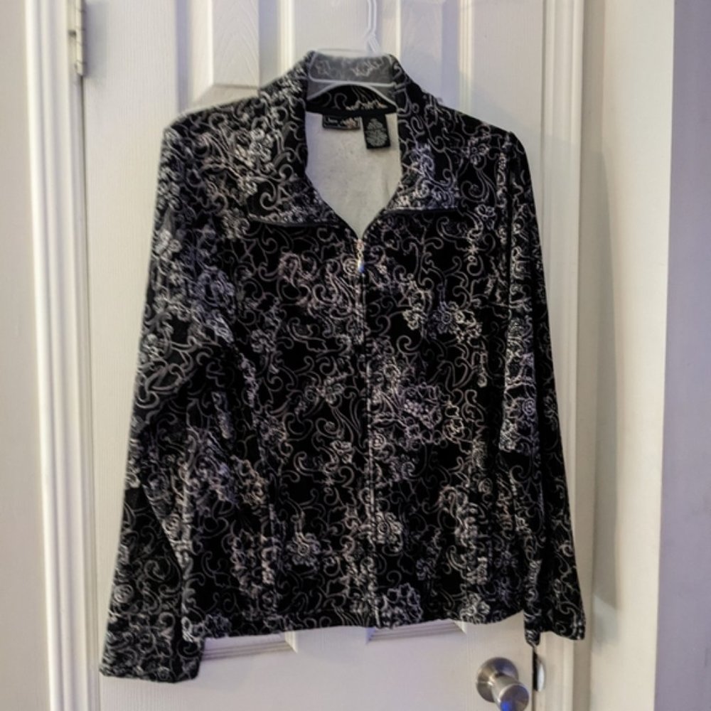 Jane Ashley velour jacket  Size 1X